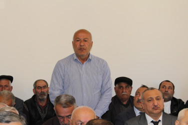 Xaçmazqışlaq kəndində səyyar vətəndaş qəbulu keçirilib və şəhid ailəsi ziyarət edilib