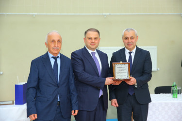 Oğuz Regional Voleybol Klubunun qalib komandası ilə görüş keçirilib