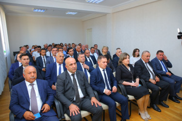 YAP Oğuz rayon təşkilatının XII hesabat konfransı keçirilib