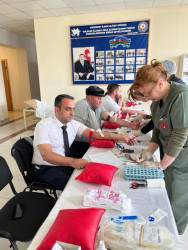 Oğuzda qanvermə aksiyası keçirilib