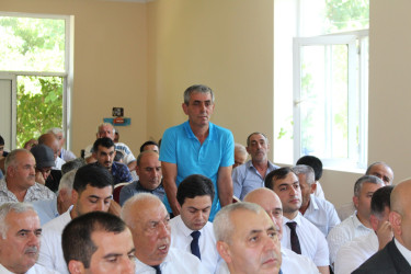 Çaldaş və Çayqovuşan sakinlərinin iştirakı ilə səyyar vətəndaş qəbulu keçirilib