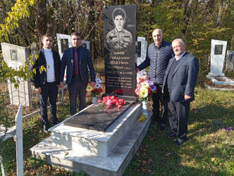 8 Noyabr-Zəfər Gününün beşinci ildönümü münasibətilə Oğuzda şəhid məzarları ziyarət edilib