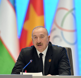 İlham Əliyev AQEM-in 7-ci Zirvə Toplantısında çıxış edib