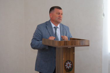 Oğuzda kənd təsərrüfatı, balıqçılıq və akvakultura məhsullarının istehsalı və emalı sahələrinin inkişafı üzrə Dövlət Proqramının icrası ilə bağlı yaradılmış Qərargahın iclası keçirilib