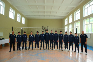 Oğuz Regional Voleybol Klubunun qalib komandası ilə görüş keçirilib