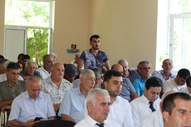Çaldaş və Çayqovuşan sakinlərinin iştirakı ilə səyyar vətəndaş qəbulu keçirilib