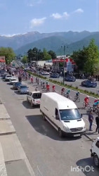 “Bakı–Xankəndi” Azərbaycan Velosiped yarışının iştirakçıları Oğuz rayonu ərazisindən keçiblər