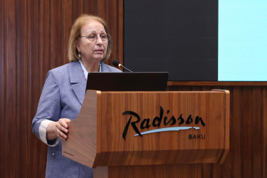 Gender məsələləri üzrə keçirilən tədbirdə Oğuz RİH müavini Aliyə Osmanova iştirak etmişdir