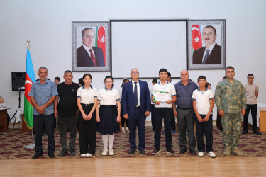 27 Sentyabr – Anım Günü münasibətilə Oğuz rayonunda məktəblilər arasında “Zirvədəki Ruhlar” adlı intellektual bilik yarışı keçirilib