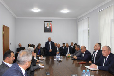 Oğuzda Qurban bayramı ilə bağlı tədbirlərin təşkili müzakirə olunub