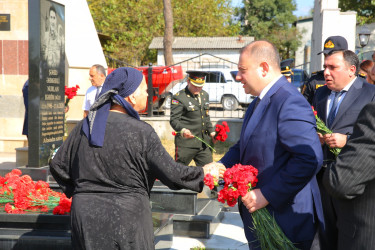 27 Sentyabr – Anım Günü Oğuz rayonunda dərin hüzn və ehtiram hissi ilə qeyd olunub