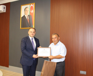 Şəhid atası Elbrus Əhmədovun 65 illik yubileyi münasibətilə tədbir keçirilib