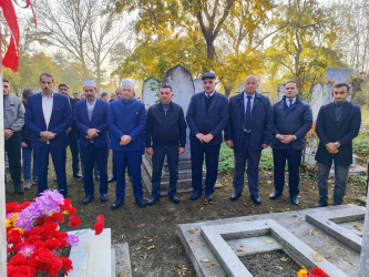 8 Noyabr-Zəfər Gününün beşinci ildönümü münasibətilə Oğuzda şəhid məzarları ziyarət edilib