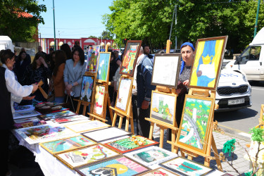 Oğuzda “Gənc Sənətkarlar Sərgisi” keçirilib