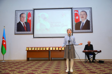 8 Mart – Beynəlxalq Qadınlar Günü münasibəti ilə ümumrayon tədbiri keçirilib
