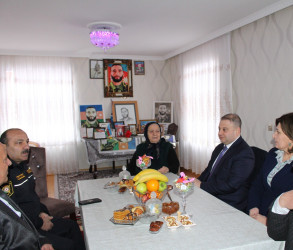 Xaçmaz kəndində səyyar vətəndaş qəbulu keçirilib və şəhid ailələri ziyarət edilib