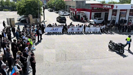 “Bakı–Xankəndi” Azərbaycan Velosiped yarışının iştirakçıları Oğuz rayonu ərazisindən keçiblər