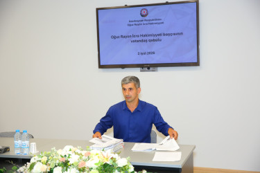 Növbəti vətəndaş qəbulu həyata keçirilmişdir