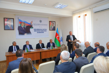YAP Oğuz rayon təşkilatının XII hesabat konfransı keçirilib