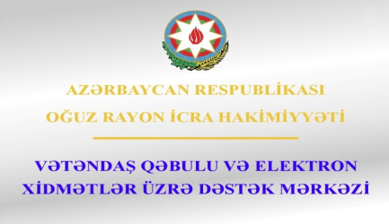 Rəqəmsallaşma və elektron xidmətlərin inkişafı sahəsində Oğuz Rayon İcra Hakimiyyəti tərəfindən görülən işlərə dair tədbir keçirilib
