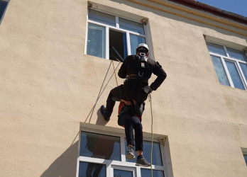 Oğuz rayonunda kompleks mülki müdafiə təlimi keçirilib