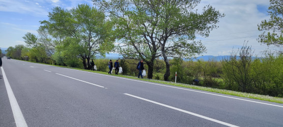 Oğuzda “Şəhərsalma və Memarlıq İli” çərçivəsində təmizlik aksiyaları davam edir