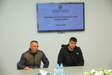 Vətəndaşların  müraciətləri dinlənildi