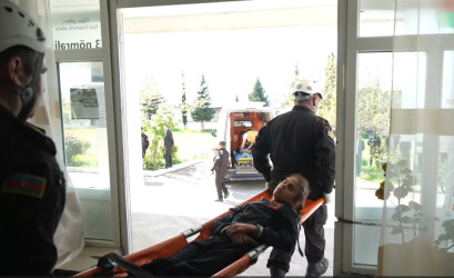 Oğuz rayonunda kompleks mülki müdafiə təlimi keçirilib