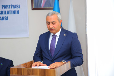 YAP Oğuz rayon təşkilatının XII hesabat konfransı keçirilib