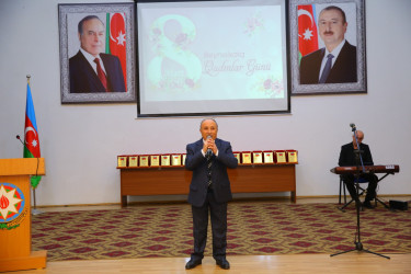 8 Mart – Beynəlxalq Qadınlar Günü münasibəti ilə ümumrayon tədbiri keçirilib