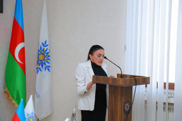 Oğuzda Yeni Azərbaycan Partiyasının yaradılmasının 33-cü ildönümünə həsr edilmiş tədbir keçirilib.