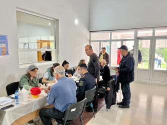 Oğuzda qanvermə aksiyası keçirilib