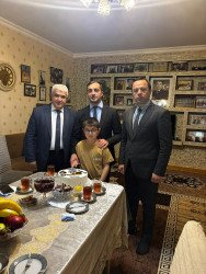 Şəhid övladı doğum günü münasibətilə ziyarət olunub