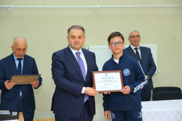 Oğuz Regional Voleybol Klubunun qalib komandası ilə görüş keçirilib