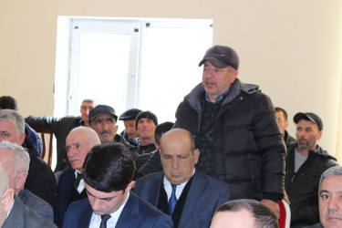 Filfili kəndində səyyar vətəndaş qəbulu keçirilib və şəhid ailəsi ziyarət edilib