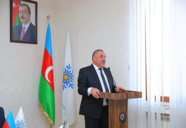 Oğuzda Yeni Azərbaycan Partiyasının yaradılmasının 33-cü ildönümünə həsr edilmiş tədbir keçirilib.