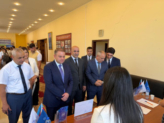 Oğuz rayonunda növbəti əmək yarmarkası keçirilib
