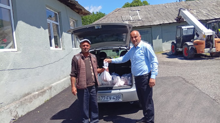 Qurban bayramı münasibətilə qurban sovqatı təqdim olunub