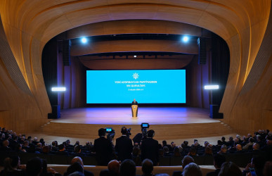 Heydər Əliyev Mərkəzində Yeni Azərbaycan Partiyasının (YAP) VIII Qurultayı keçirilir