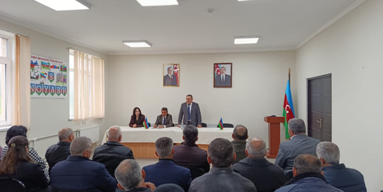 Ulu Öndər Heydər Əliyevin anadan olmasının 103-cü ildönümü münasibətilə Ombudsman nümayəndələri Ərmənət kənd sakinləri ilə görüş keçirib