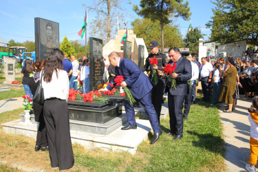 27 Sentyabr – Anım Günü Oğuz rayonunda dərin hüzn və ehtiram hissi ilə qeyd olunub