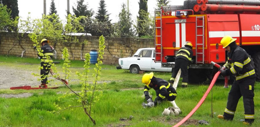 Oğuz rayonunda kompleks mülki müdafiə təlimi keçirilib