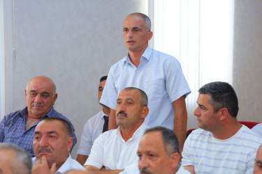 Oğuzda kənd təsərrüfatı, balıqçılıq və akvakultura məhsullarının istehsalı və emalı sahələrinin inkişafı üzrə Dövlət Proqramının icrası ilə bağlı yaradılmış Qərargahın iclası keçirilib