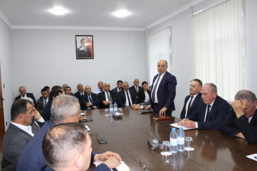 Oğuzda Qurban bayramı ilə bağlı tədbirlərin təşkili müzakirə olunub