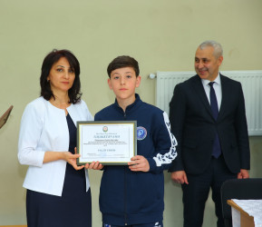 Oğuz Regional Voleybol Klubunun qalib komandası ilə görüş keçirilib