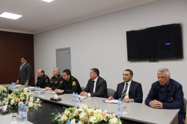 Gözlənilən təhlükəli hava şəraiti ilə əlaqədar Oğuz rayon Fövqəladə Hallar Komissiyasının iclası keçirilib
