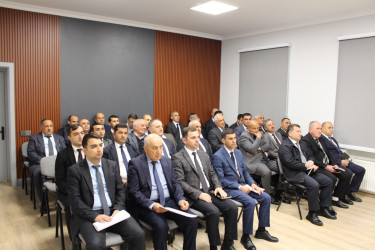Baramaçılıq sahəsində Oğuz rayonunda görülmüş işlər və qarşıda duran vəzifələrə dair müşavirə keçirilib