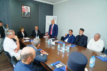 Oğuzda “Sabitlik adası: tolerant və multikultural Azərbaycan” mövzusunda ictimai müzakirə keçirilib